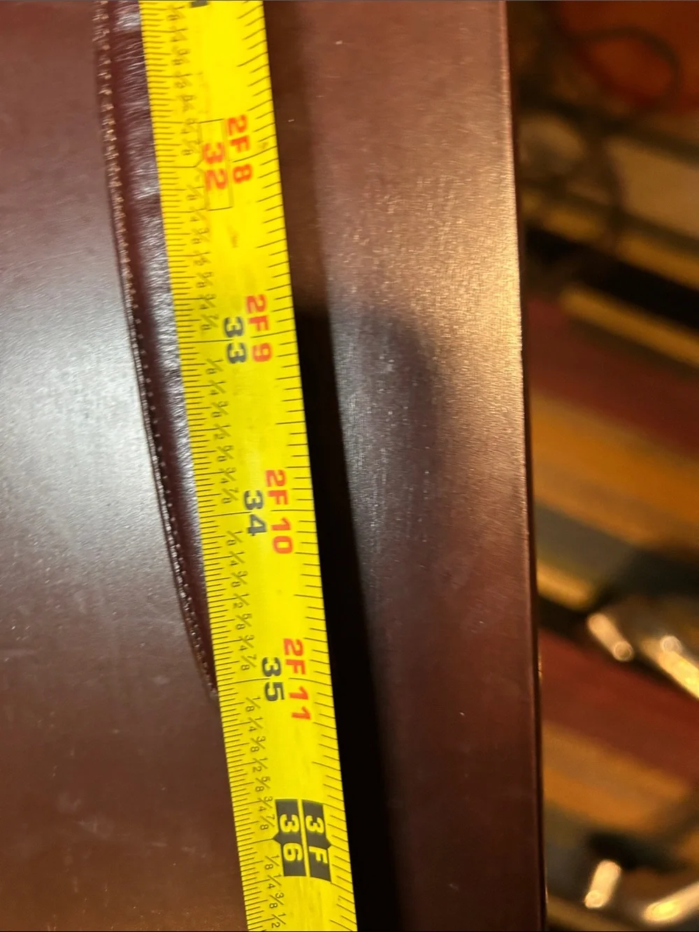 Vintage Coach Burgundy Belt